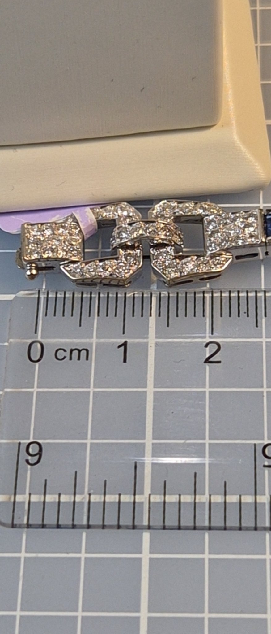 Sapphire and Diamond Art Deco Bracelet