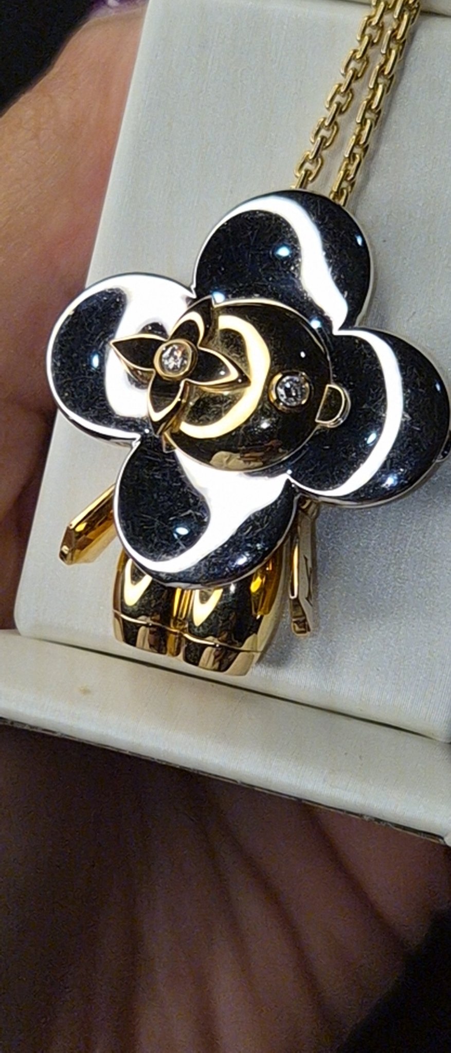 Louis Vuitton Vivienne Pendant Brooch