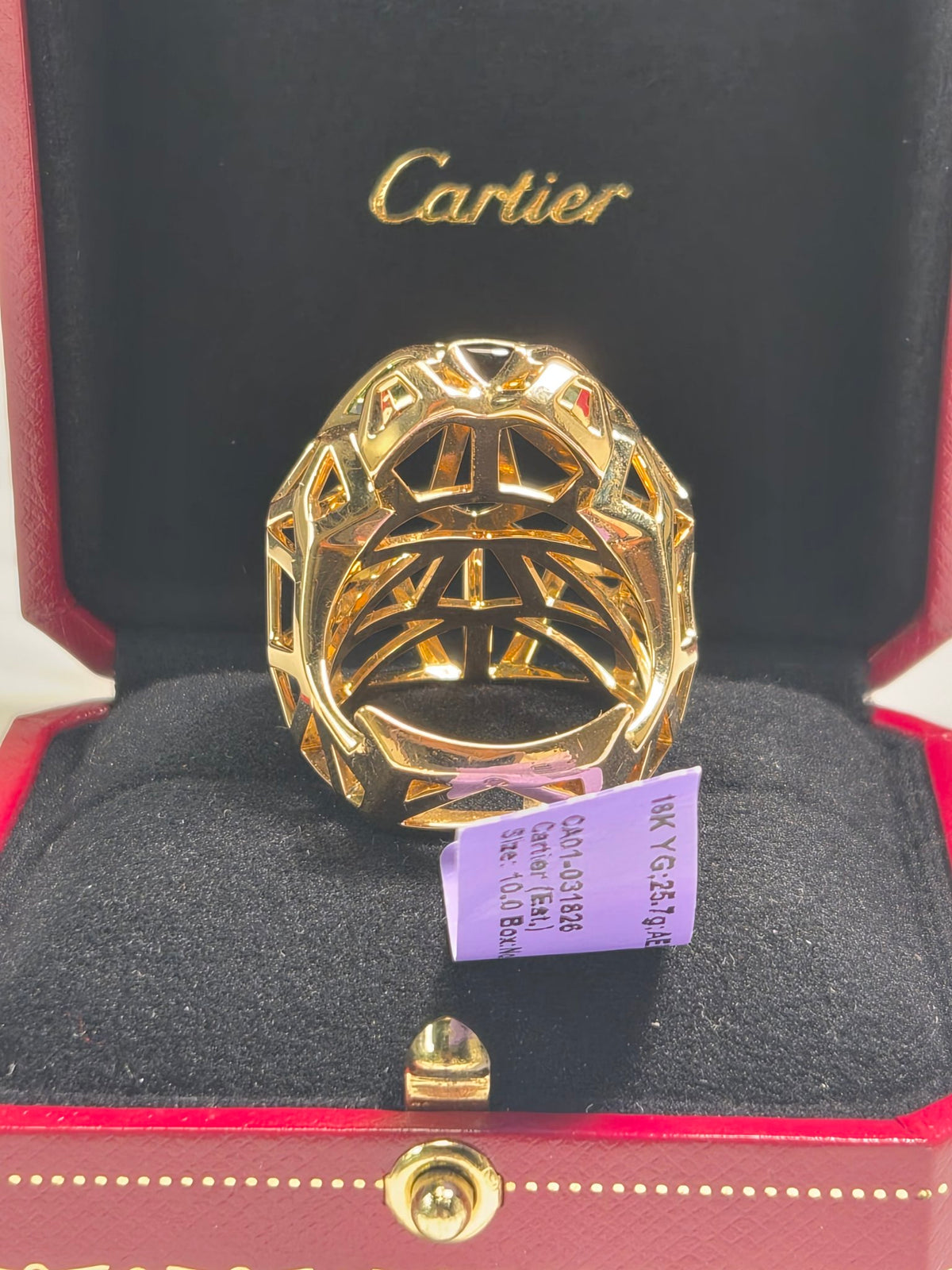 Cartier Panthère 18k Yellow Gold Ring