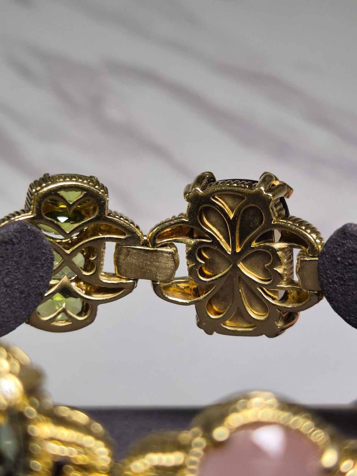 Judith Ripka 18k Gold Multi-Gemstone Bracelet