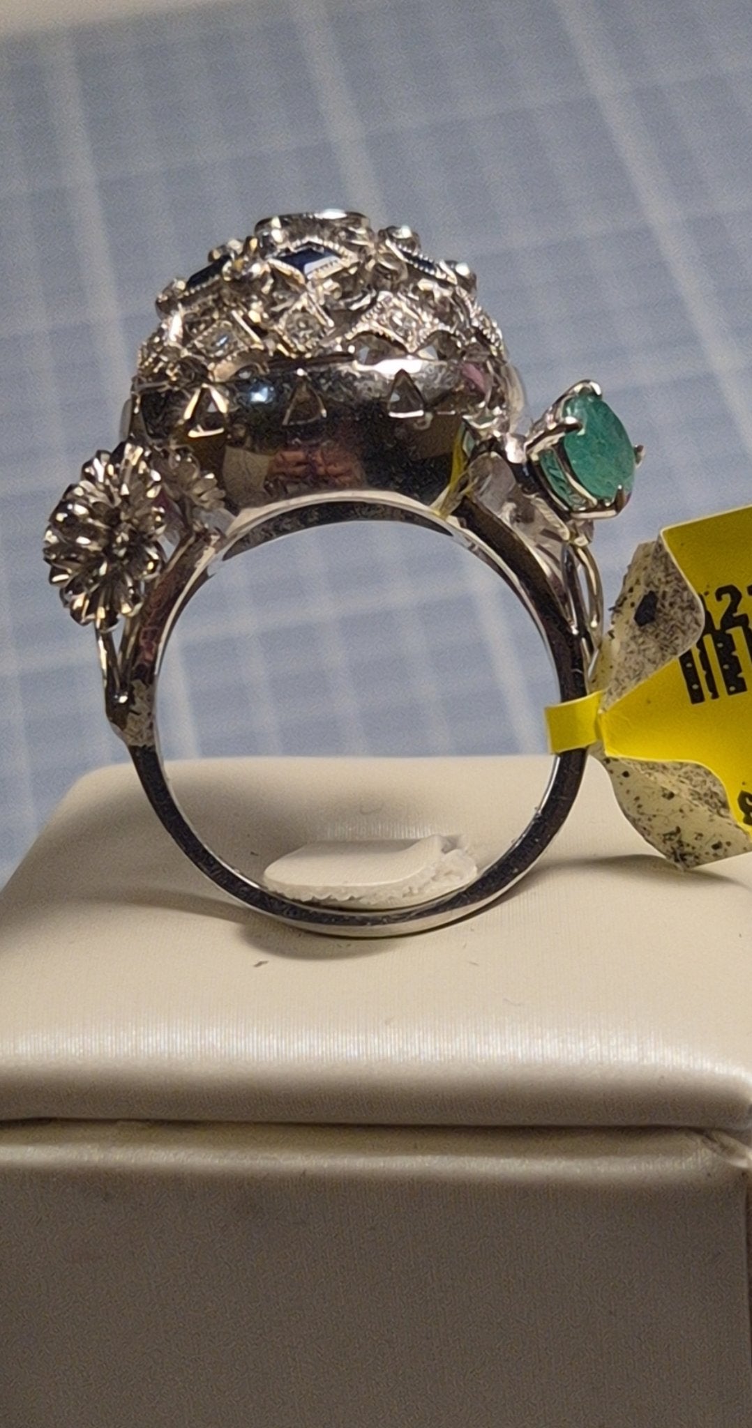 Multi-Gemstone Dome Cocktail Ring