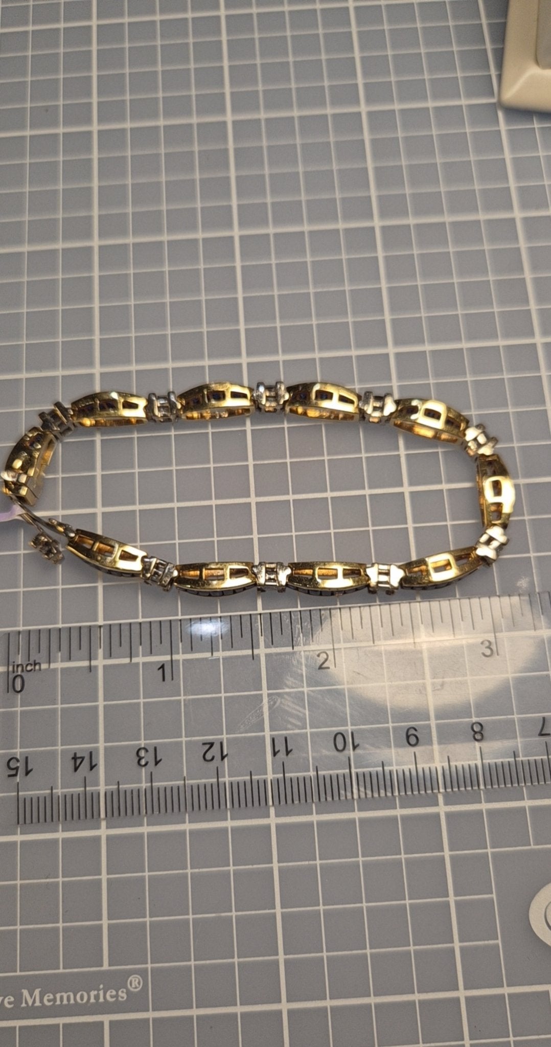 Sapphire and Diamond Gold Bracelet