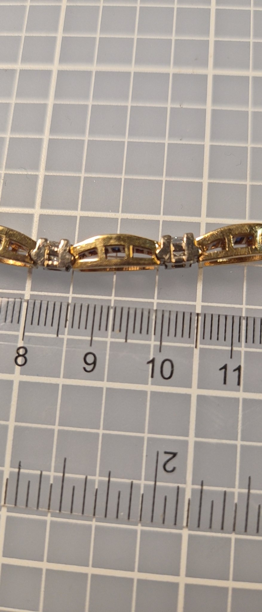 Sapphire and Diamond Gold Bracelet