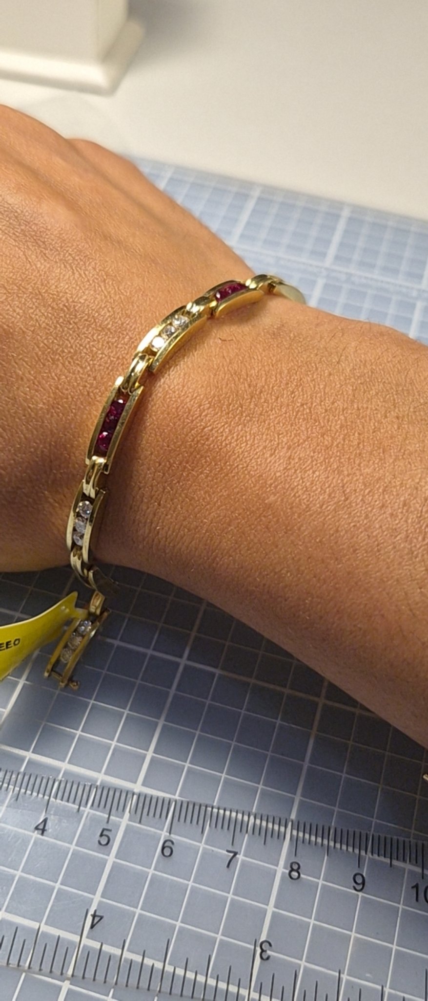 Ruby and Diamond Gold Bracelet
