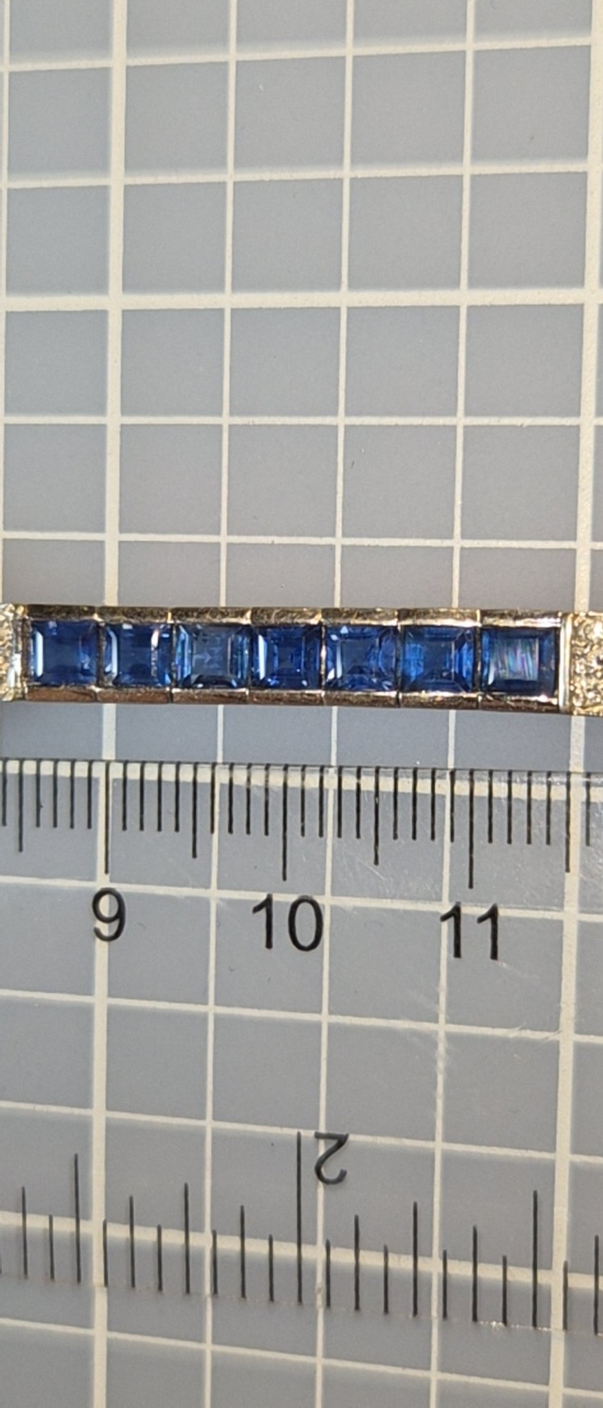 Sapphire and Diamond Art Deco Bracelet
