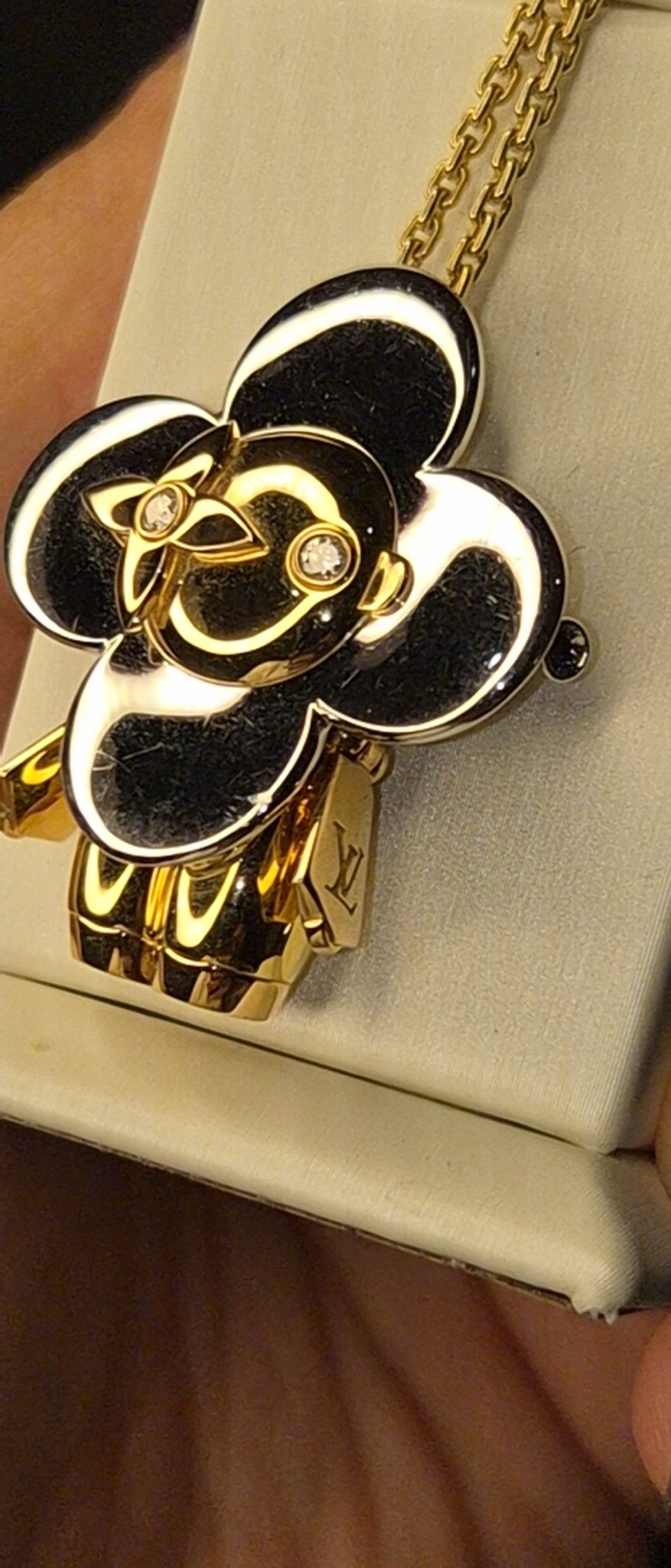 Louis Vuitton Vivienne Pendant Brooch