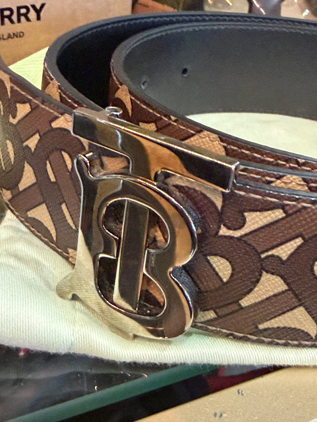 Burberry TB Monogram Belt