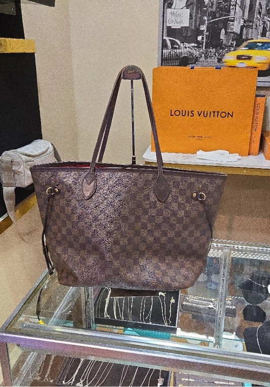 LOUIS VUITTON Neverful MM Brown Damier