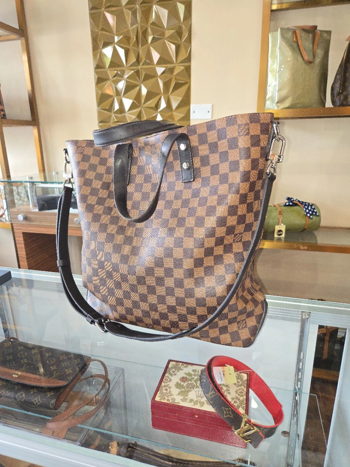 Louis Vuitton Savane Damier Zebra Atlas Tote NA
