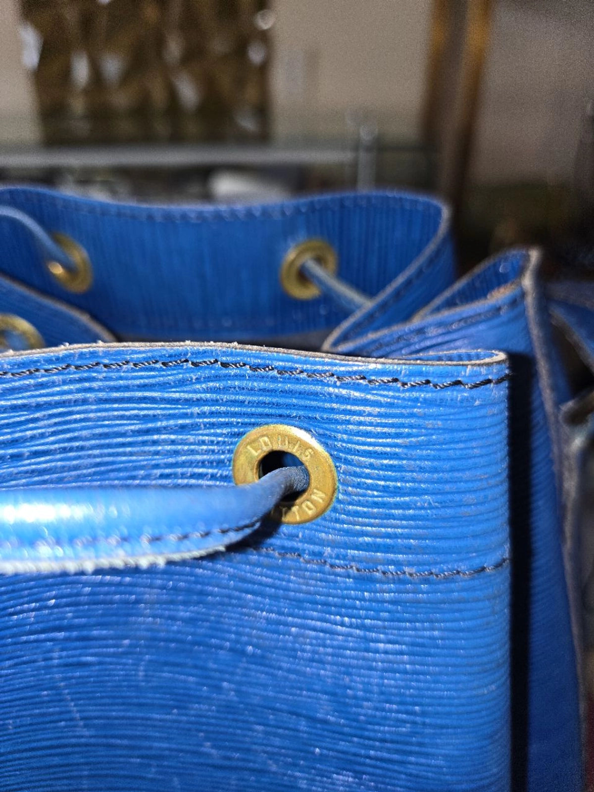 Louis Vuitton epi blue Petite Noe NA