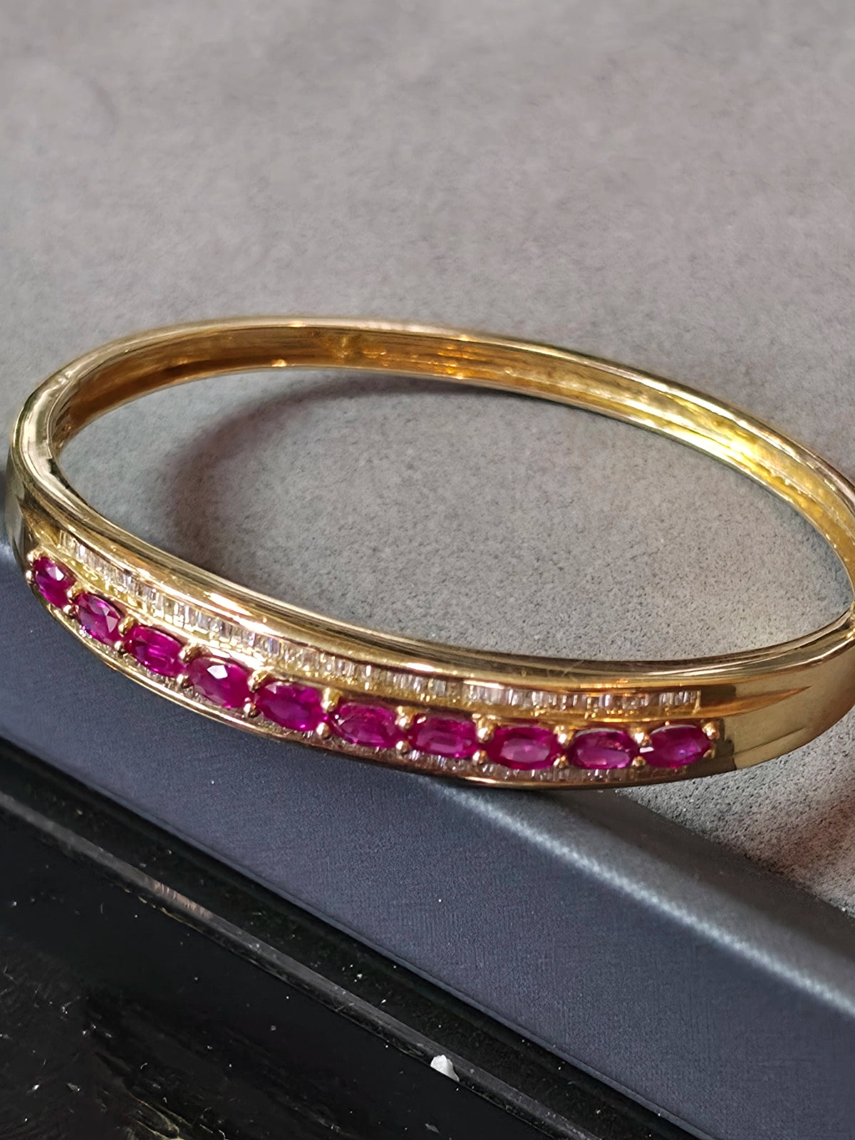 14k ruby bangle