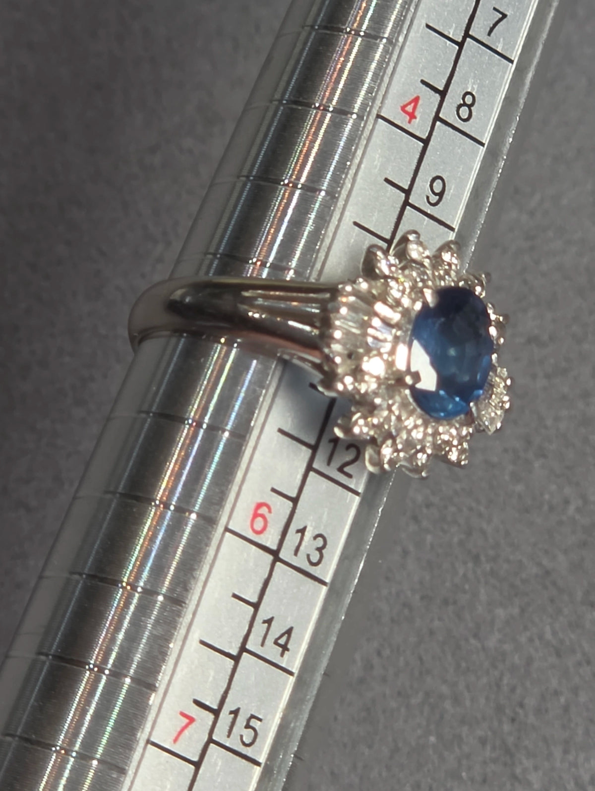 1.6ct platinum pt900 diamond ring