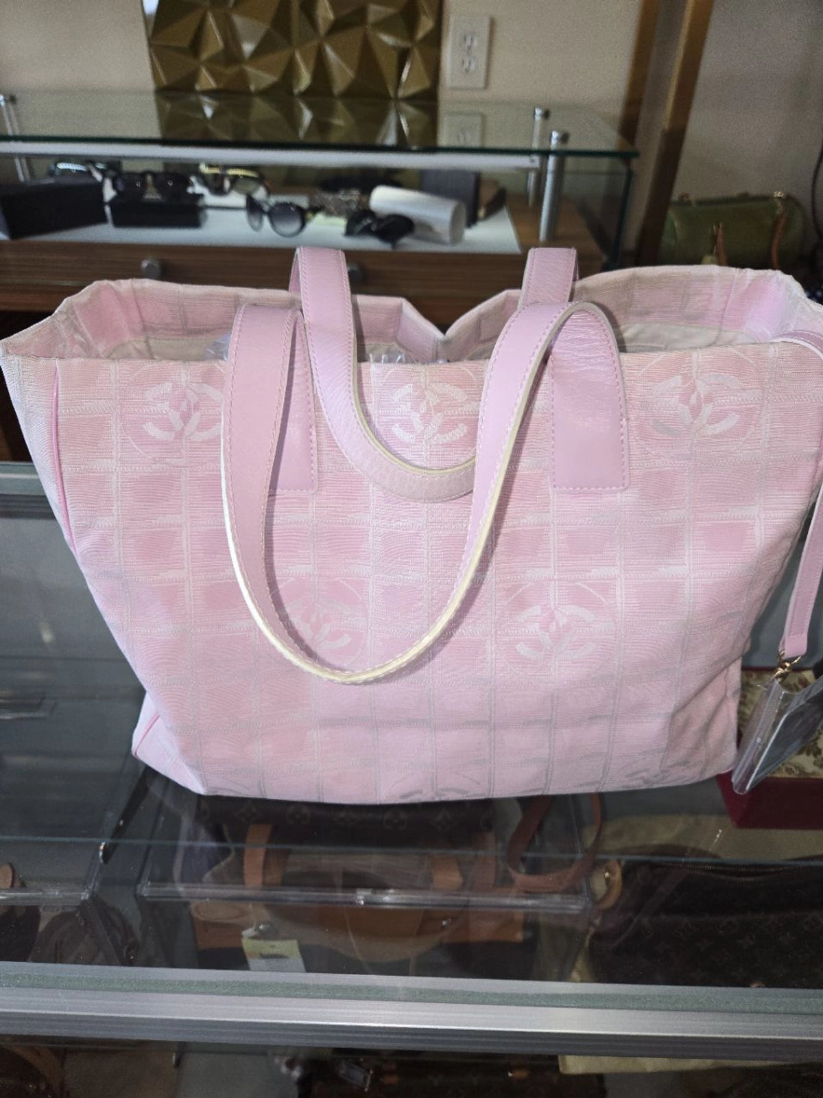 Chanel Travel line tote pink nylon NA