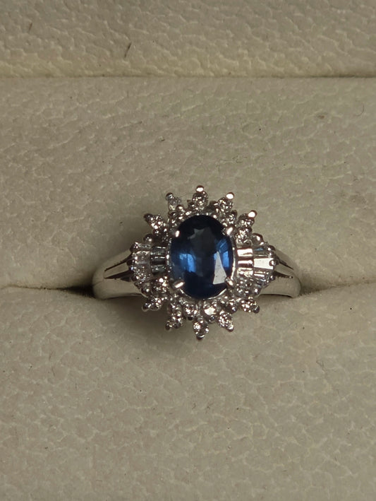1.6ct platinum pt900 diamond ring