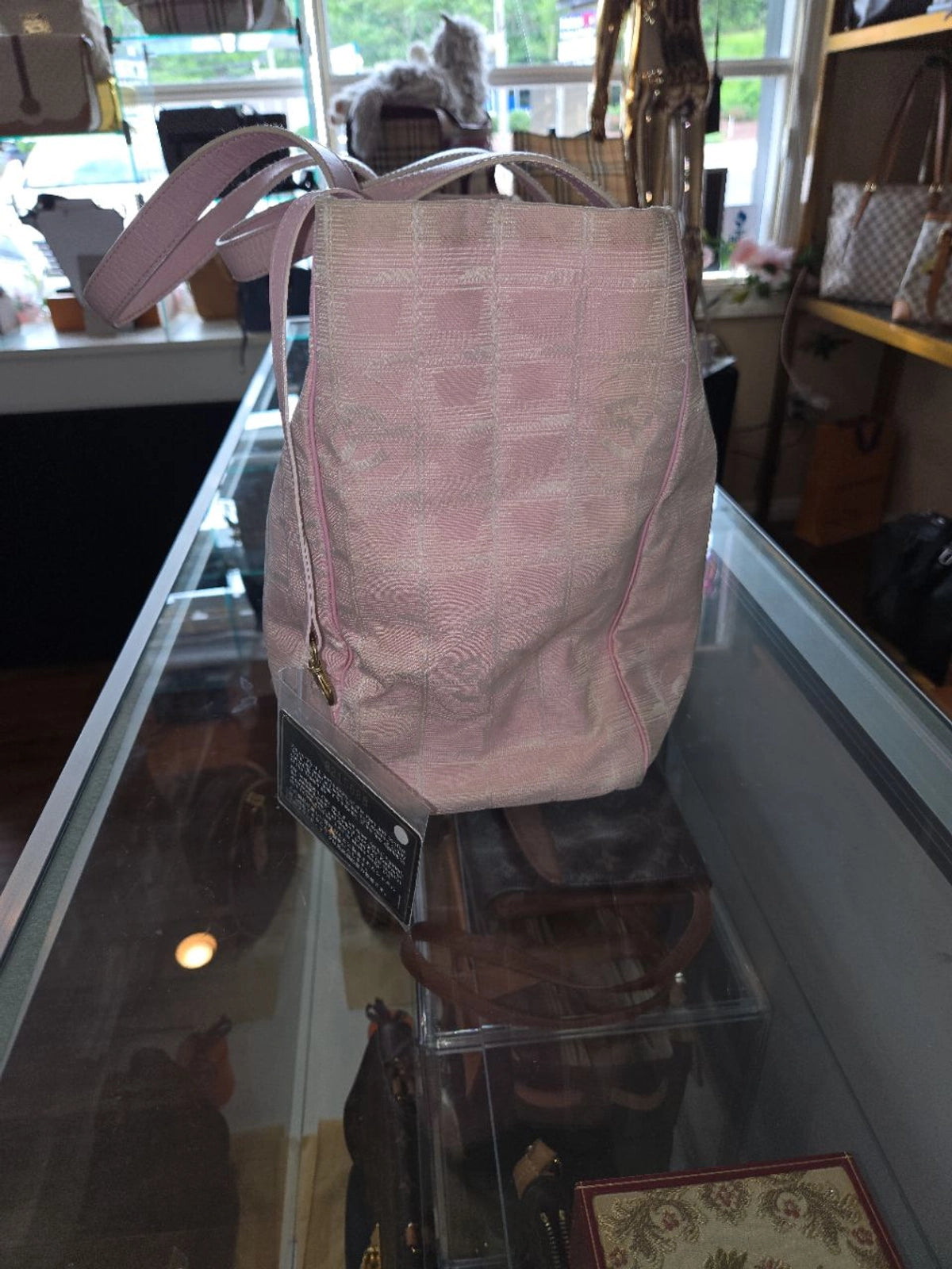 Chanel Travel line tote pink nylon NA