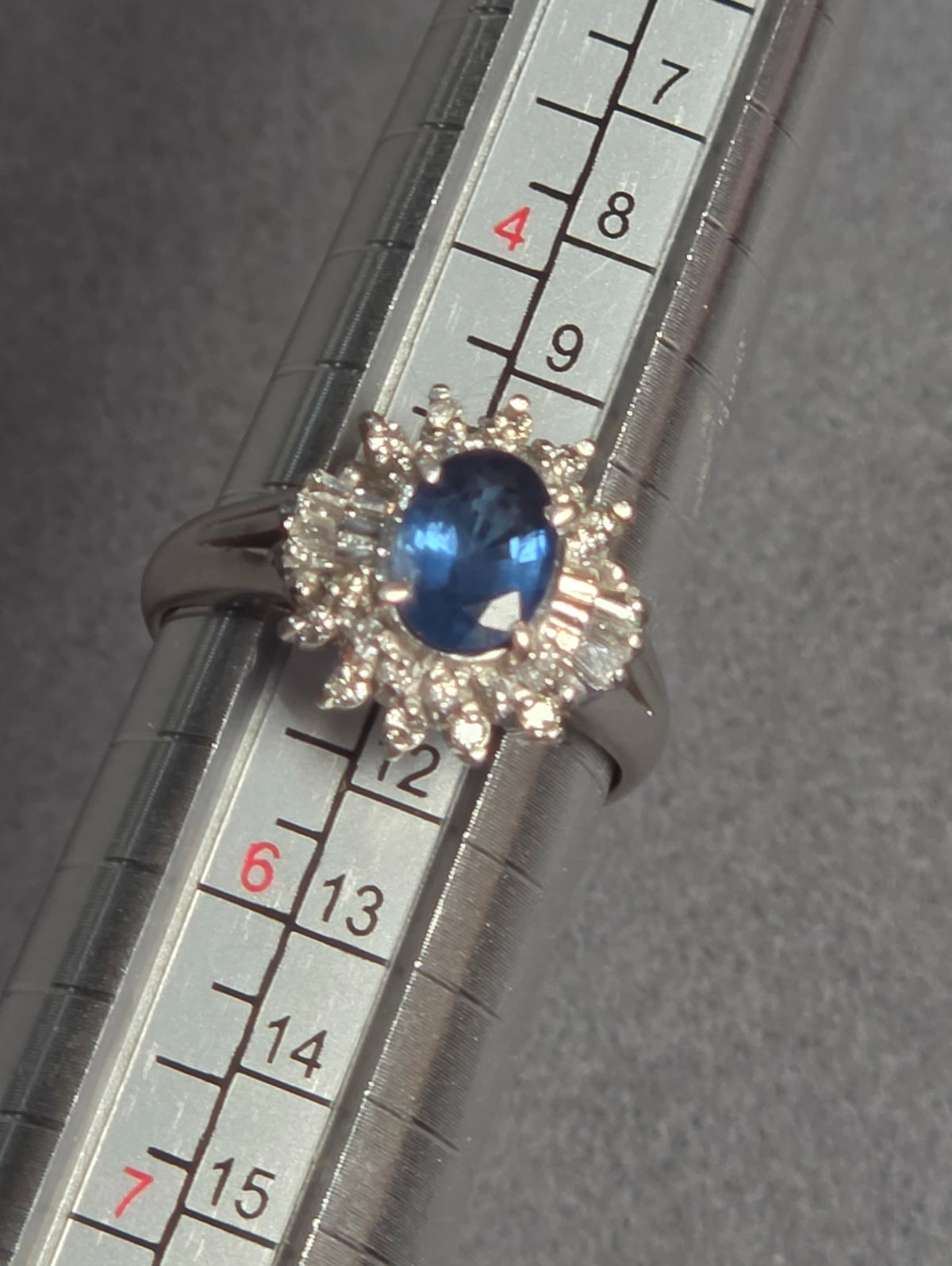 1.6ct platinum pt900 diamond ring