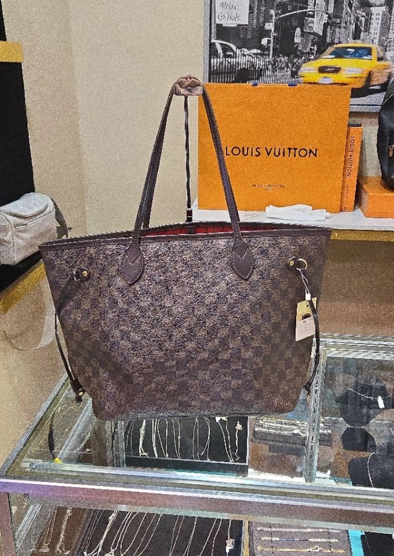 LOUIS VUITTON Neverful MM Brown Damier