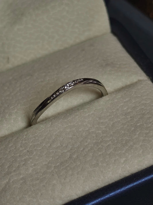 10k white gold diamond ring ring