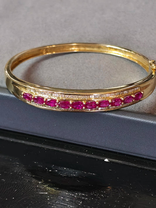 14k ruby bangle